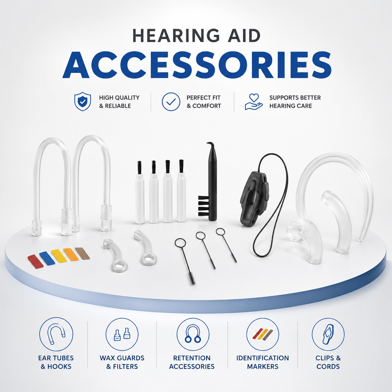 Hearing aid accessories collection