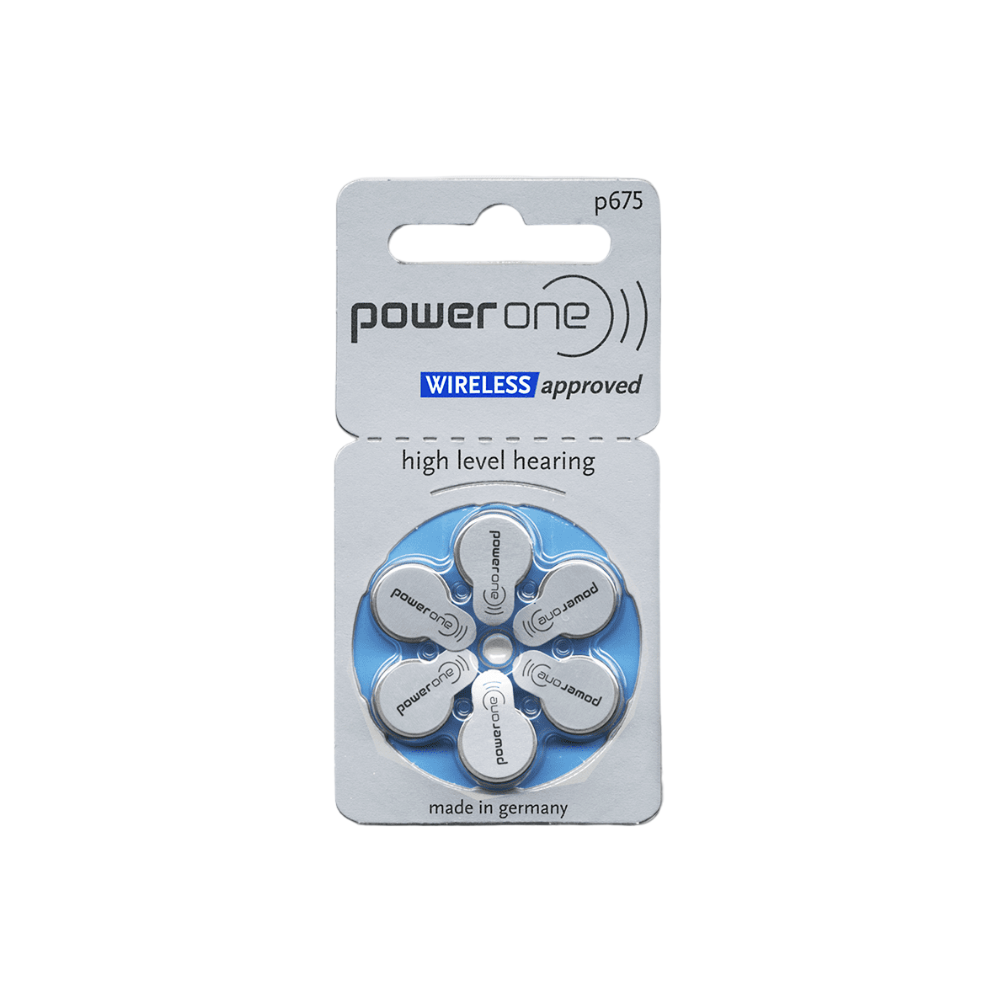 Power One Hearing Aid Batteries Size - 675
