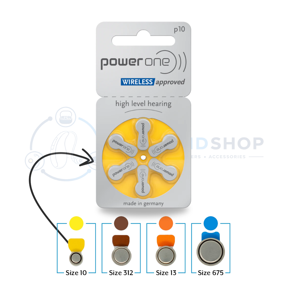 Power One Hearing Aid Batteries Size - 10