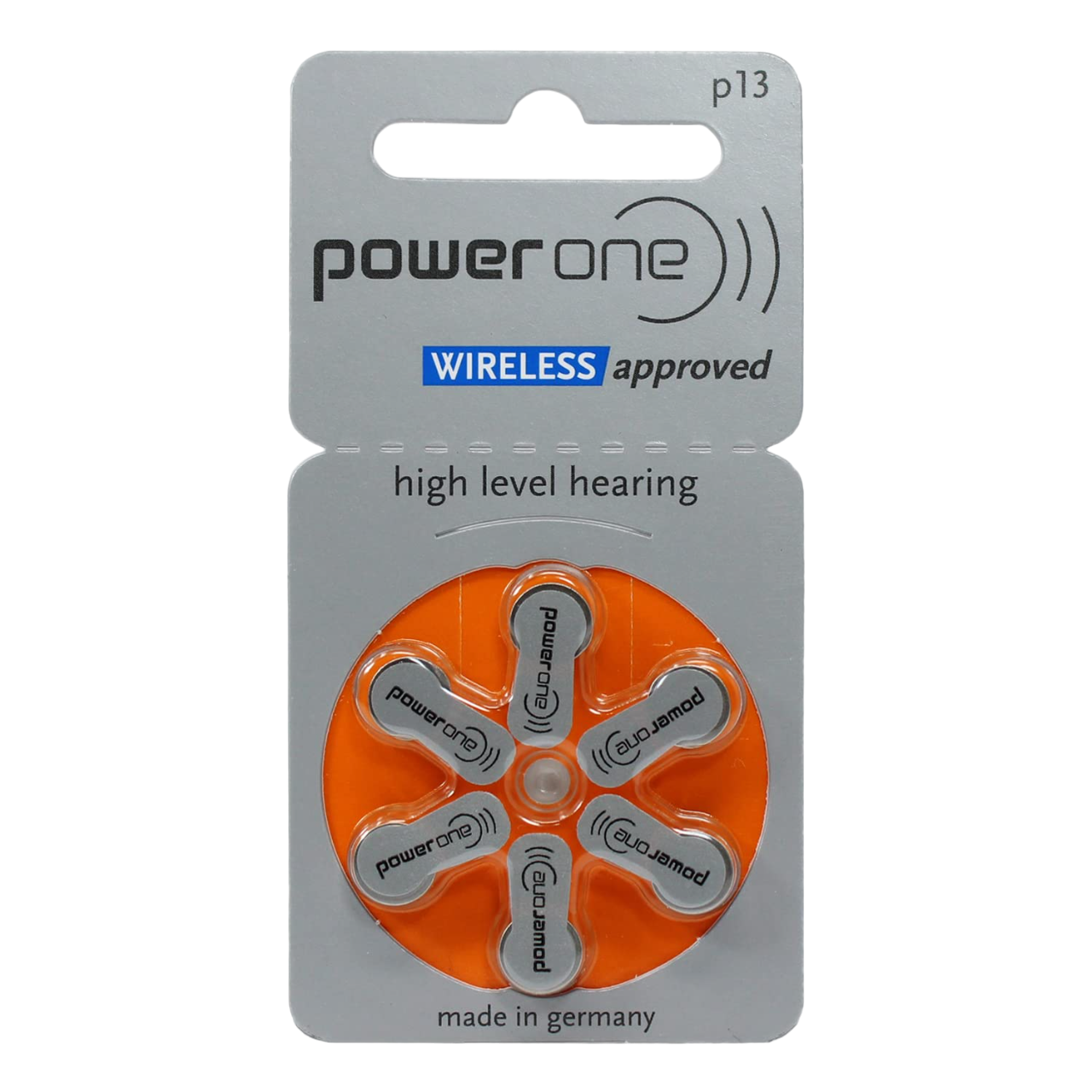 Power One Hearing Aid Batteries Size - 13 - 1 Strip 6 Batteries